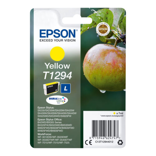 EPSON 1LB T1294 ink cartridge yellow high capacity 7ml 1-pack RF-AM blister w/s