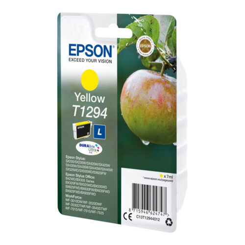 EPSON 1LB T1294 ink cartridge yellow high capacity 7ml 1-pack RF-AM blister w/s