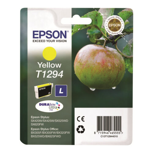 EPSON 1LB T1294 ink cartridge yellow high capacity 7ml 1-pack RF-AM blister w/s