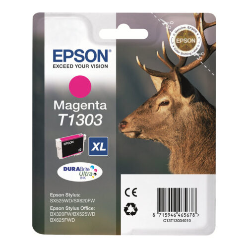 EPSON 1LB T1303 ink cartridge magenta extra high capacity 10.1ml 1-pack blister without alarm – DURABrite Ultra Ink