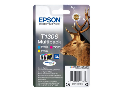 Bister Ink EPSON 1LB T1306 ink cartridge tri-colour extra high capacity 3 x 10.1ml ...