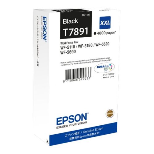 EPSON 1LB T7891 ink cartridge black extra high capacity 4.000 pages 1-pack
