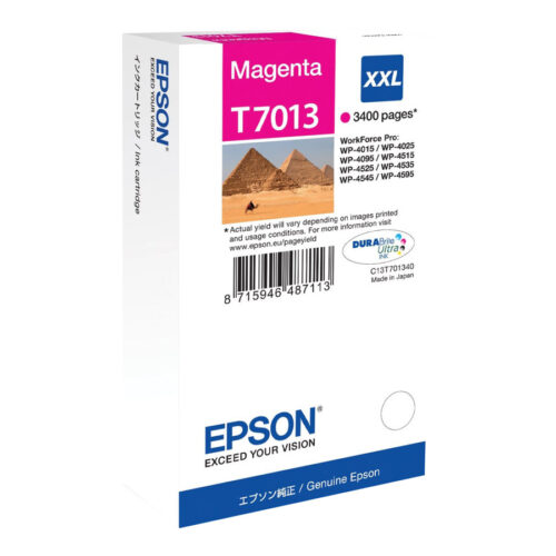 EPSON 1LB WP4000/4500 ink cartridge magenta extra high capacity 3.400 pages 1-pack blister without alarm