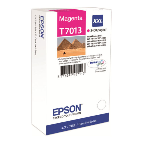 EPSON 1LB WP4000/4500 ink cartridge magenta extra high capacity 3.400 pages 1-pack blister without alarm