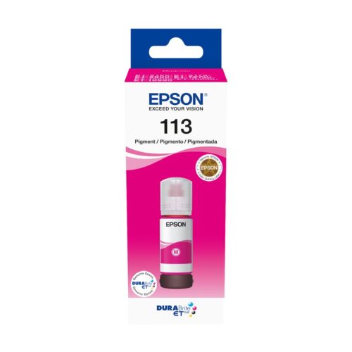 EPSON 2LB 113 EcoTank Pigment Magenta ink bottle