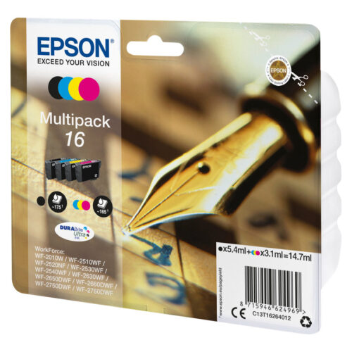 EPSON 2LB 16 ink cartridge black and tri-colour standard capacity 14.7ml 1-pack RF-AM blister w/s