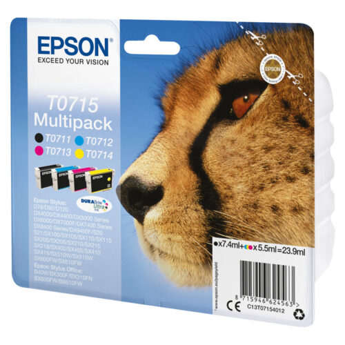 EPSON 2LB DuraBrite Ultra ink cartridge black and tri-colour 1-pack RF-AM blister w/s