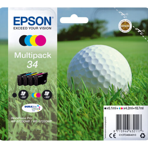 EPSON 2LB Multipack 4-colours 34 Ink DURABrite Ultra BCMY