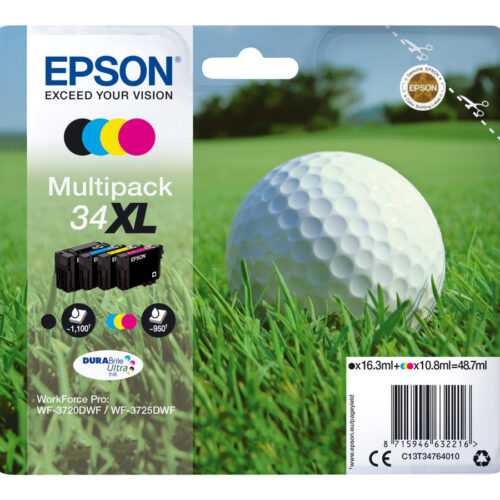 EPSON 2LB Multipack 4-colours 34XL DURABrite Ink Ultra CMYK XL