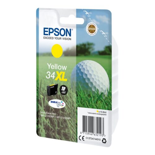 EPSON 2LB Singlepack 34XL Ink Yellow DURABrite Ultra 10.8ml Blister XL w/s