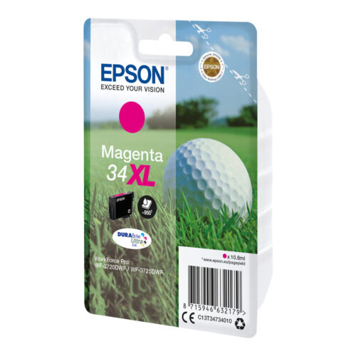 EPSON 2LB Singlepack 34XL Magenta DURABrite Ink Ultra XL
