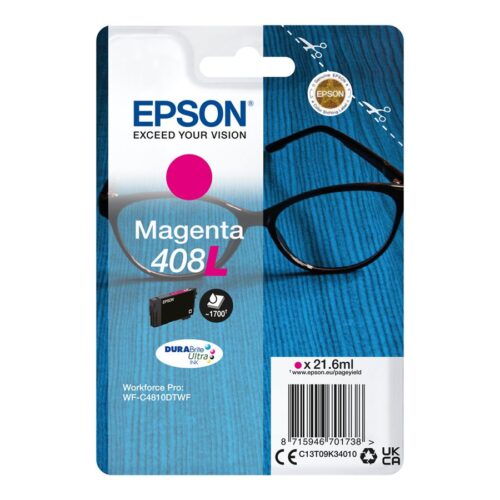 EPSON 2LB Singlepack Magenta 408L DURABrite Ultra Ink