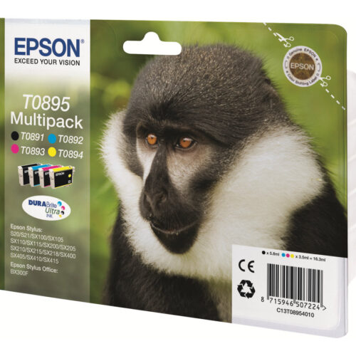 EPSON 2LB T0895 ink cartridge black and tri-colour 1-pack RF-AM blister w/s