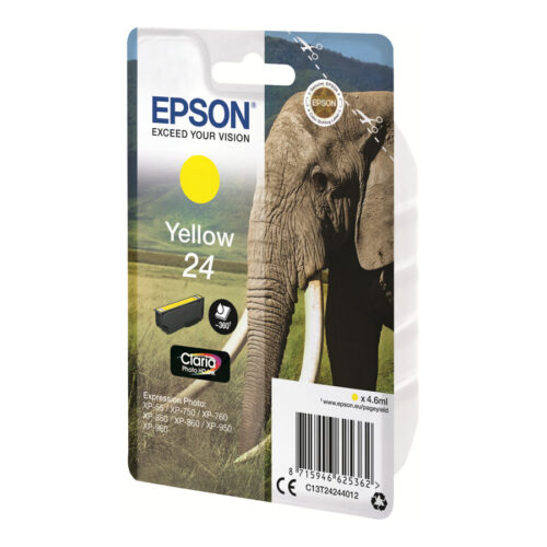 EPSON 3LB 24 ink cartridge yellow standard capacity 4.6ml 360 pages 1-pack blister without alarm