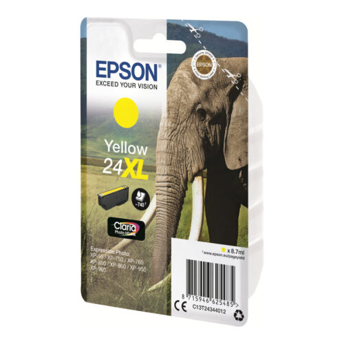 EPSON 3LB 24XL ink cartridge yellow high capacity 8.7ml 740 pages 1-pack blister without alarm