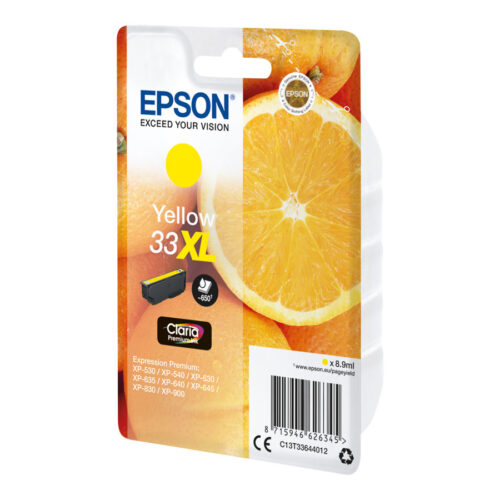EPSON 3LB Singlepack Yellow 33XL Claria Premium Ink