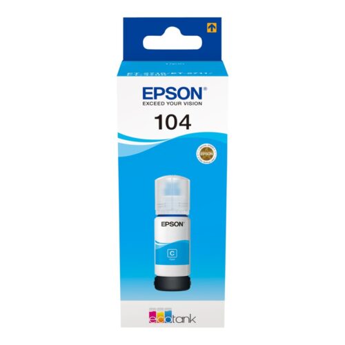 EPSON 4LB 104 EcoTank Cyan ink bottle