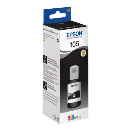 EPSON 4LB 105 EcoTank Black ink bottle pigmented