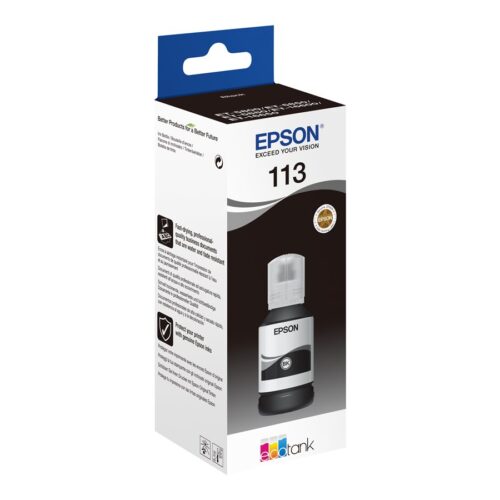 EPSON 4LB 113 EcoTank Pigment Black ink bottle