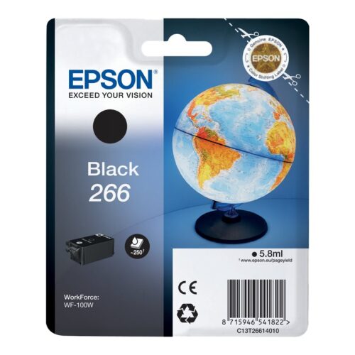 EPSON 4LB 266 ink cartridge black standard capacity 250 pages 1-pack RF-AM blister w/s