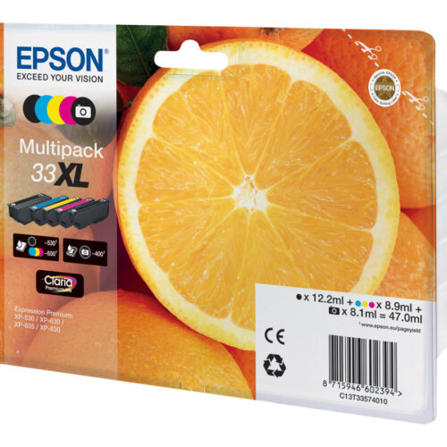 EPSON 4LB 33XL Multipack non-tagged – Claria Premium Ink Orange