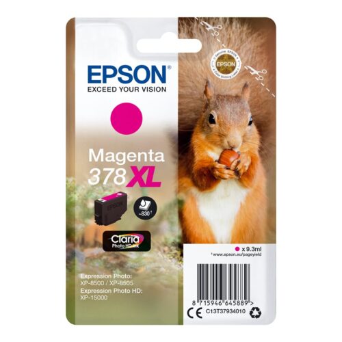 EPSON 4LB 378XL Magenta Ink Cartridge With Security w/s