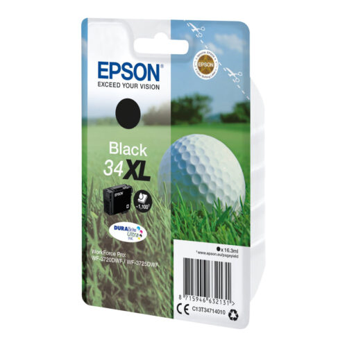 EPSON 4LB Singlepack 34XL Black DURABrite Ink Ultra XL
