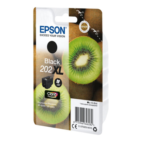 EPSON 4LB Singlepack Black 202XL Kiwi Clara Premium Ink