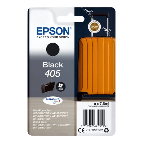 EPSON 4LB Singlepack Black 405 DURABrite Ultra Ink w/s