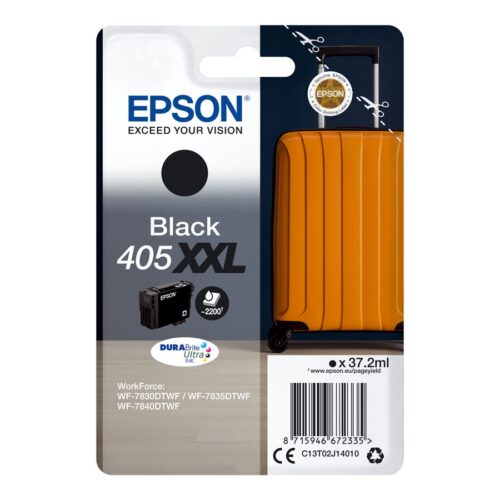 EPSON 4LB Singlepack Black 405XXL DURABrite Ultra Ink w/s