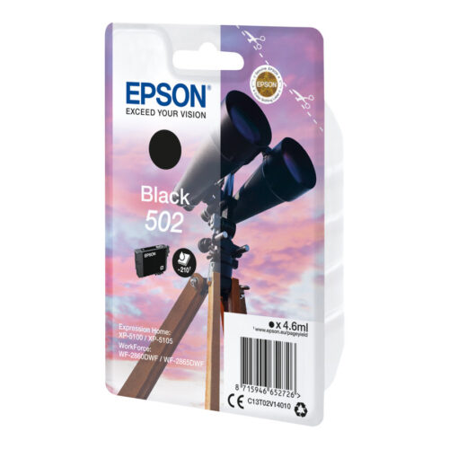 EPSON 4LB Singlepack Black 502 Ink SEC w/s