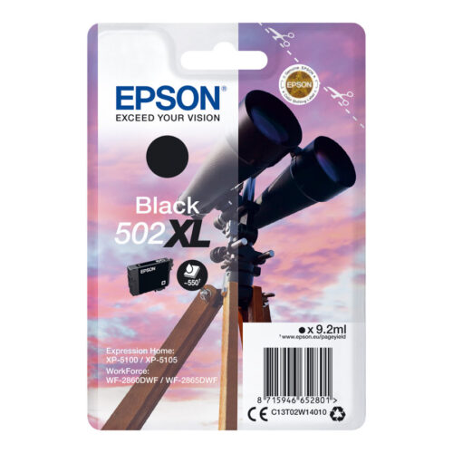EPSON 4LB Singlepack Black 502XL Ink