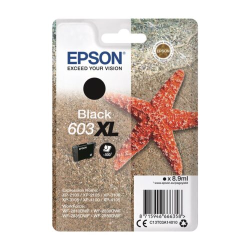 EPSON 4LB Singlepack Black 603XL Ink w/s