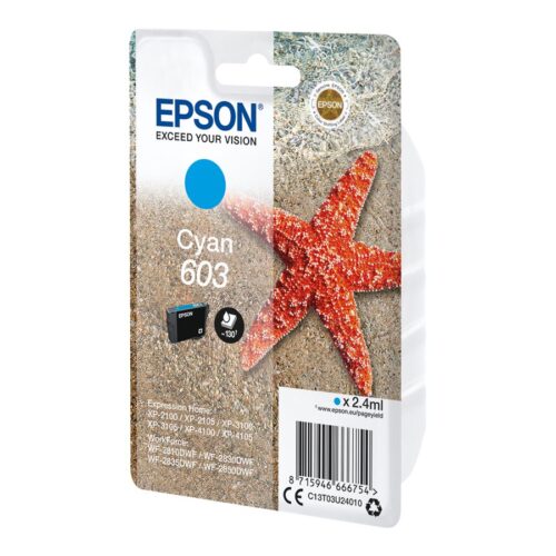 EPSON 4LB Singlepack Cyan 603 Ink