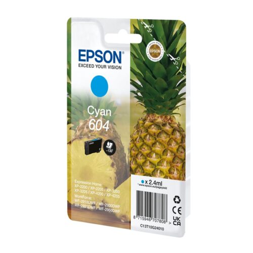 EPSON 4LB Singlepack Cyan 604 Ink