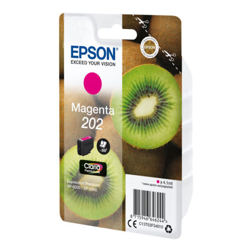 EPSON 4LB Singlepack Magenta 202 Kiwi Clara Premium Ink