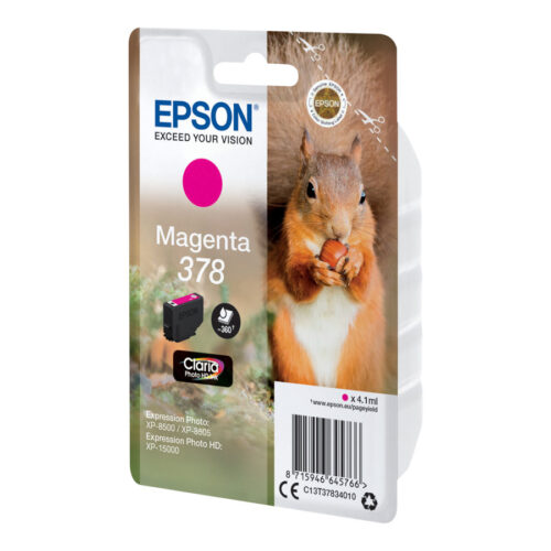 EPSON 4LB Singlepack Magenta 378 Eichhörnchen Clara Photo HD Ink