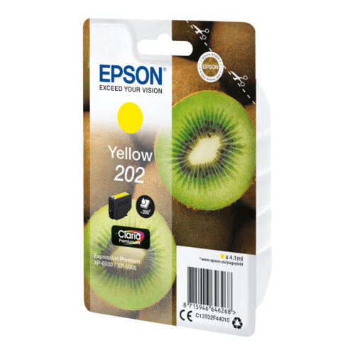 EPSON 4LB Singlepack Yellow 202 Kiwi Clara Premium Ink