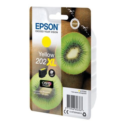 EPSON 4LB Singlepack Yellow 202XL Kiwi Clara Premium Ink