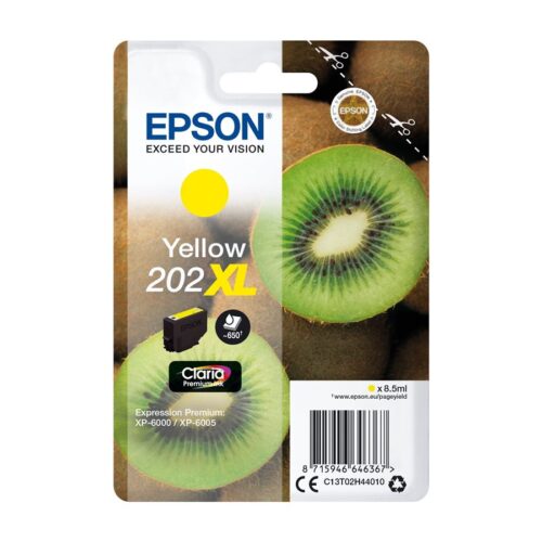 EPSON 4LB Singlepack Yellow 202XL Kiwi Clara Premium Ink