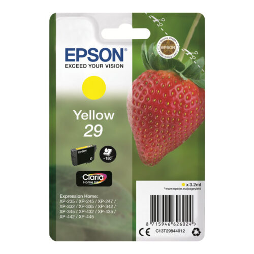 EPSON 4LB Singlepack Yellow 29 Claria Home Ink