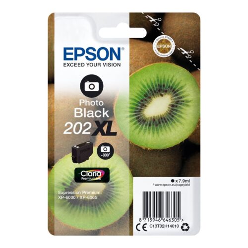 EPSON 5LB Singlepack Photo Black 202XL Kiwi Clara Premium Ink