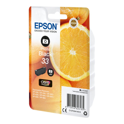 EPSON 5LB Singlepack Photo Black 33 Claria Premium Ink