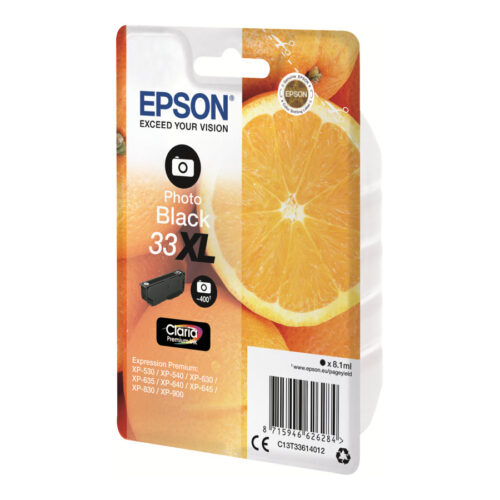 EPSON 5LB Singlepack Photo Black 33XL Claria Premium Ink
