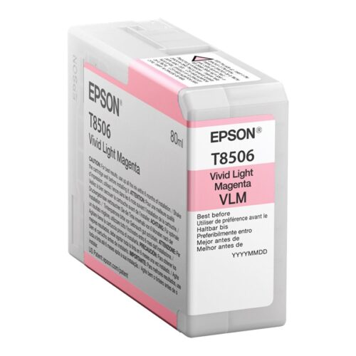 EPSON 5LB Singlepack Vivid Light Magenta T85060N UltraChrome HD ink 80ml