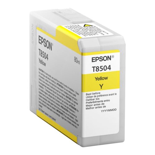 EPSON 5LB Singlepack Yellow T850400 UltraChrome HD ink 80ml