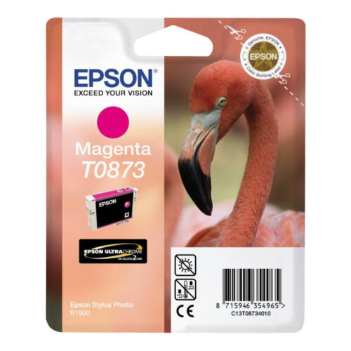 EPSON 5LB T0873 ink cartridge magenta standard capacity 11.4ml 1-pack blister without alarm