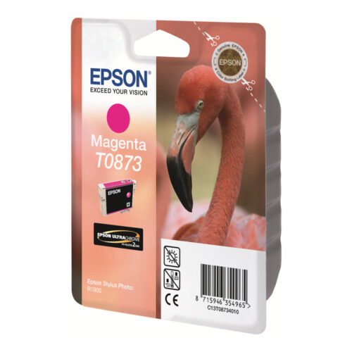 EPSON 5LB T0873 ink cartridge magenta standard capacity 11.4ml 1-pack blister without alarm