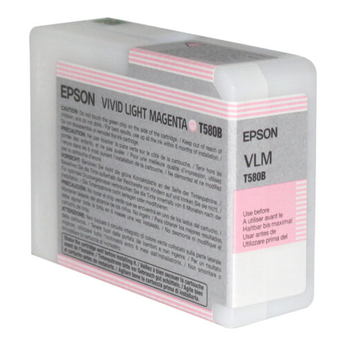 EPSON 5LB T580 ink cartridge vivid light magenta standard capacity 80ml 1-pack