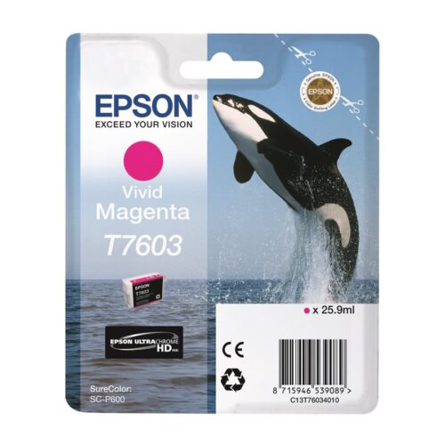 EPSON 5LB T7603 ink cartridge vivid magenta high capacity 25 9ml 1356 pages 1-pack